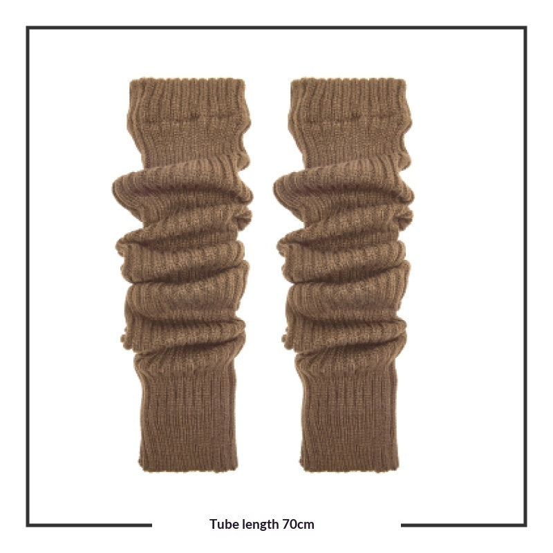 70cm Long Tube Stacked Knitted Socks