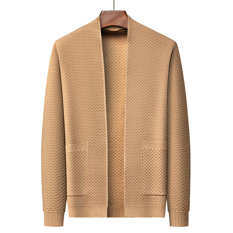 Men's Knitted Cardigan Sweater Coat