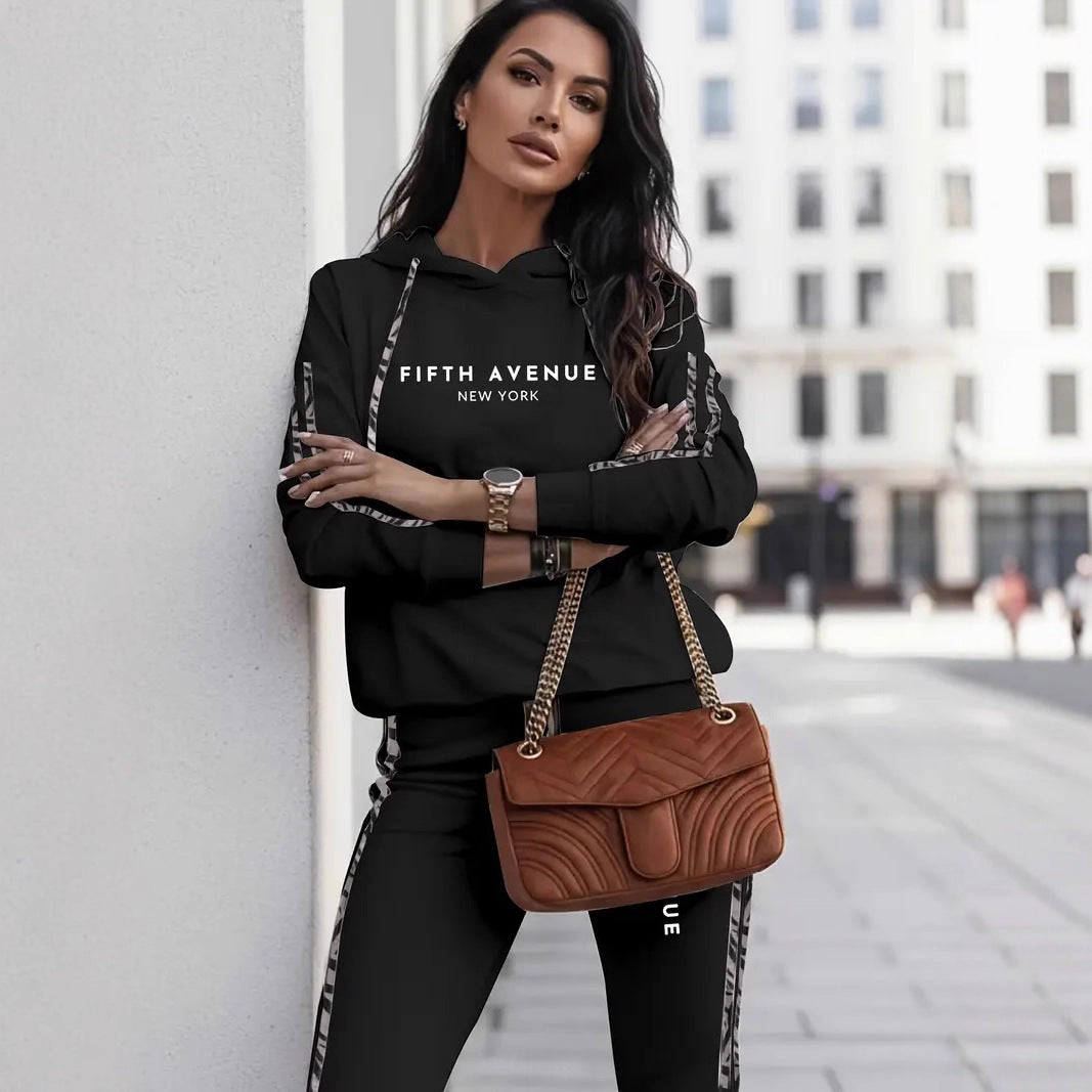 Women's Autumn And Winter Sweatsuit Casual Fashion Sporty