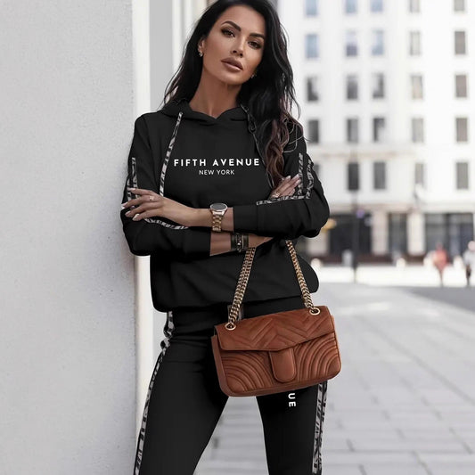 Women's Autumn And Winter Sweatsuit Casual Fashion Sporty