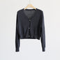 Spring And Summer Fashionable Soft And Comfortable V-neck Short Sweater