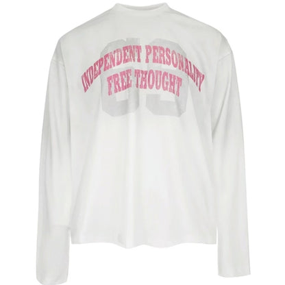 Spring And Autumn Pure Cotton Men And Women Loose Casual Top Long Sleeve
