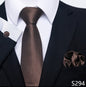 Men's Creative All-match Business Formal Wear Tie Scarf Cuff Buckle Set