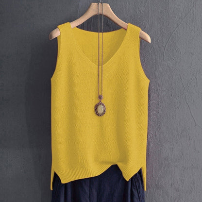 Loose Vest Women's Summer Knitted Bottoming Shirt T-shirt Inner Wear Blouse
