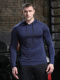 Men's Long-sleeved Hooded Sports T-shirt Sun-proof Sweater