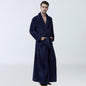 Men's Winter Coral Fleece Nightgown Homewear Thickened Pajamas