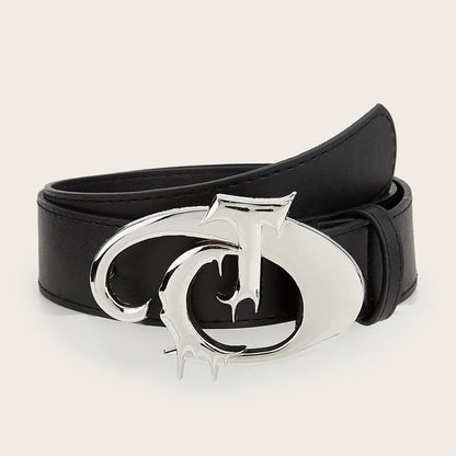 Jeans Belt Decoration New Versatile Casual Belt Smooth Buckle