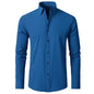 Solid Color Simple Business Thin Lining Shirt