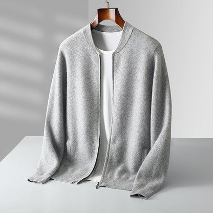 Round Neck Top Men's Cardigan Coat