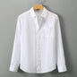 Linen Shirt Men's Long Sleeve Loose Thin Casual