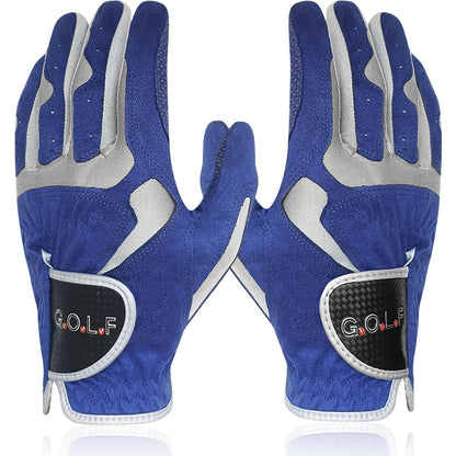Microfiber Cloth With Non-slip Particles Breathable Golf Gloves