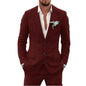 Men's Suit Wedding Party Suit Slim Fit Casual Coat Trousers
