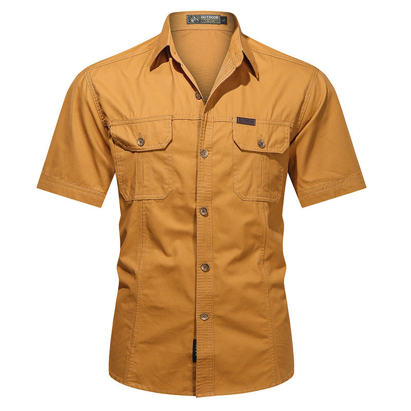 Summer Military Uniform Short-sleeved Shirt For Men