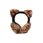 Women's Foldable Leopard Print Cat Ear Plush Ear Muffs