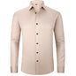 Men's Solid Color Simple Business Thin Shirt