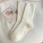 Autumn And Winter Solid Color Wool Socks