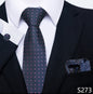 Men's Creative All-match Business Formal Wear Tie Scarf Cuff Buckle Set