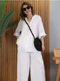 European And American Women's Clothing Casual Top Pants