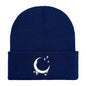 Amazon Embroidered Knitted Hat With Moon And Stars Design AutumnWinter Wool Hat
