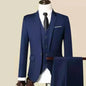 Suit Set Three-piece Set Men's Korean Style Slim Fit Business