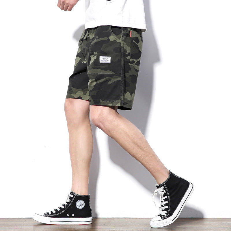 Loose-fitting Athletic Mid-length Pants Summer Thin-style Casual Camouflage