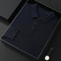 Spring And Autumn New Fashion Casual Polo Collar Long-sleeved Sweater Men