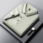 Summer Lapel Mercerized Cotton T-shirt Loose Breathable