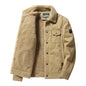Fleece-lined Thickened Casual Fashion Polo Collar Men's Jacket