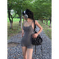 All-matching Summer Waist Bag Slim Fit Sweet And Spicy Niche One-piece Shorts