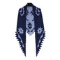 Double-sided Wool Shawl Reversible Warm Cloak