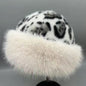 Leopard Print Mongolian Winter Fluffy Hat For Cold Weather