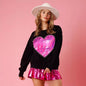 Love Pearl Round Neck Pullover Loose Sweater