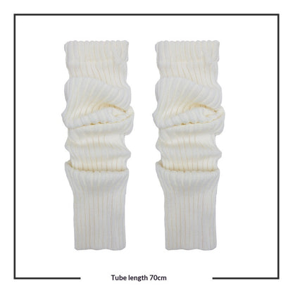 70cm Long Tube Stacked Knitted Socks