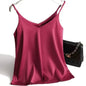 Italian Camisole Women's V-neck Brace Basic White Vest