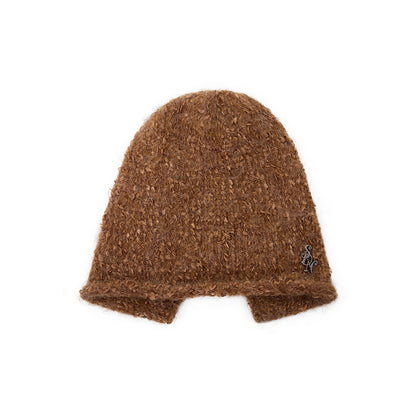 Letter Wool Yarn Warm Ear Protection Knitted Hat