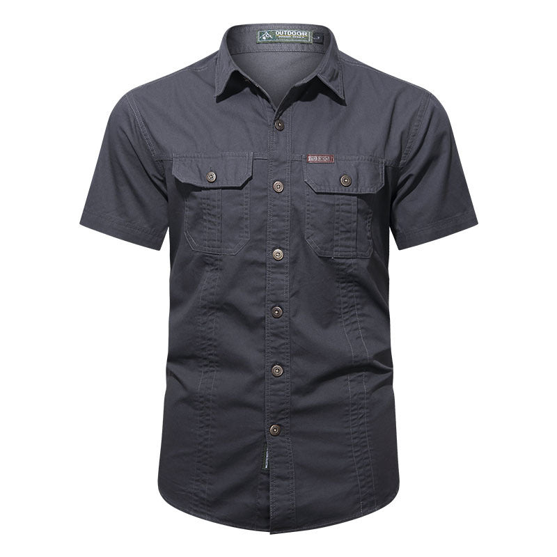 Summer Military Uniform Short-sleeved Shirt For Men