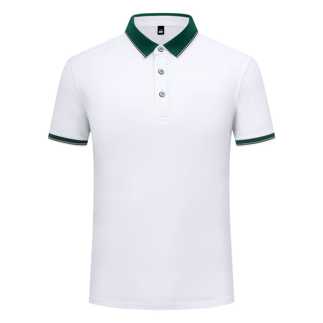 185g Elastic Fiber Di Skin Cotton Polo Shirt Color Matching