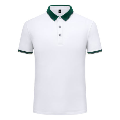 185g Elastic Fiber Di Skin Cotton Polo Shirt Color Matching