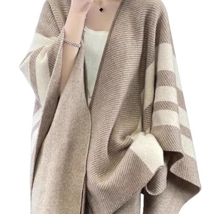 Retro-style Cloak Maillard Outerwear Cape