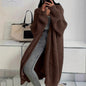Autumn And Winter Lazy Style Long Cardigan Sweater For Women, Loose And Versatile, Long Sleeve Knitted Cardigan.
