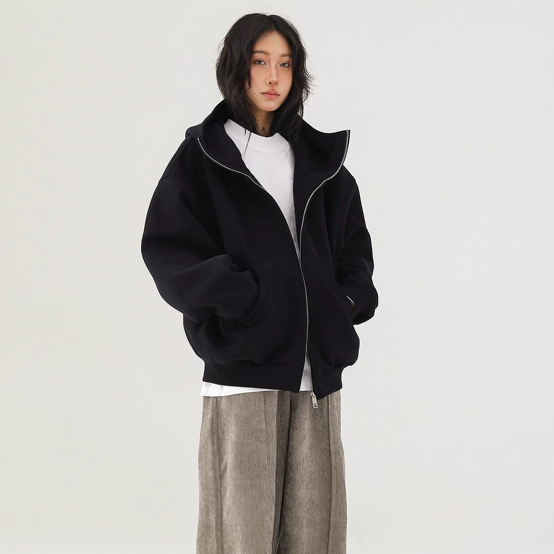 American-style Retro Street High-grade Profile Hooded Sweater