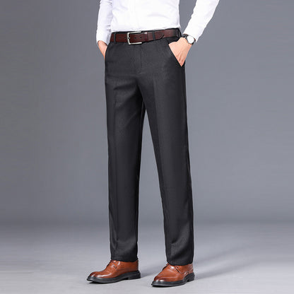 New AutumnWinter Mens Business Straight-Cut Casual Dress Trousers
