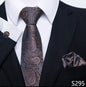 Men's Creative All-match Business Formal Wear Tie Scarf Cuff Buckle Set