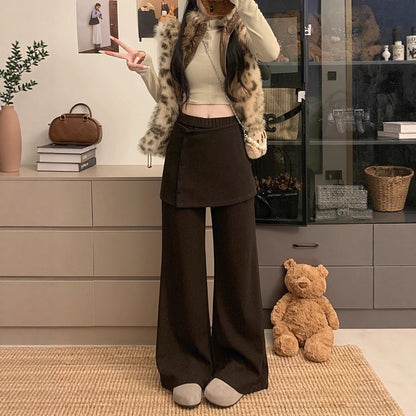 Korean-style Women's New Chic Versatile Loose Straight Pants