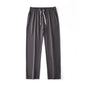 Mens Solid-Color Straight-Leg Lace-Up All-Match Sports Pants For Men