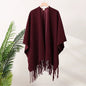 Fashion Retro High-end Travel Warm Outerwear Cloak Cape