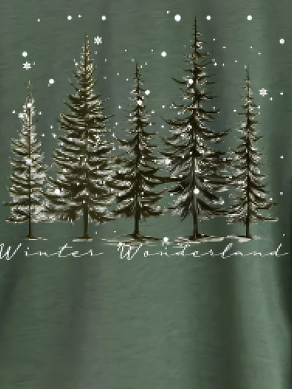 Christmas European Floral Print Women's Sweater