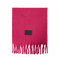 Solid Color Fringe Wool Scarf Women's Thickened Warm Neck Wrap
