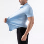 Four-side High Elastic Shirt Men's Short Sleeve Non-ironing Anti-wrinkle