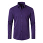 Full Elastic Force Shirt Men's Non-ironing Anti-wrinkle Solid Color